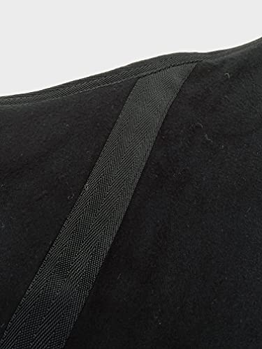 Horses, Manta Polar Para Caballos, Modelo Básico, Suave y Confortable, Ideal Para Transporte y Después del Trabajo (Negro- 128 cm)