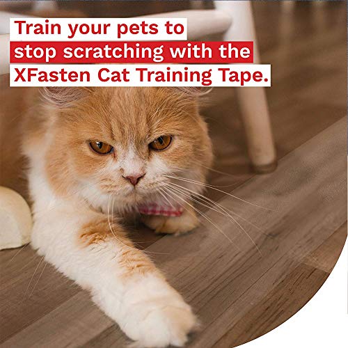 HoveeLuty Cinta De Entrenamiento del Gato Pet Cable Cable Detrance Deterrente Paws Softe Sofa Transparente Transparente Cinta a Prueba De Cinta Anti-Rosado Tamaño De Cinta Adhesivo M