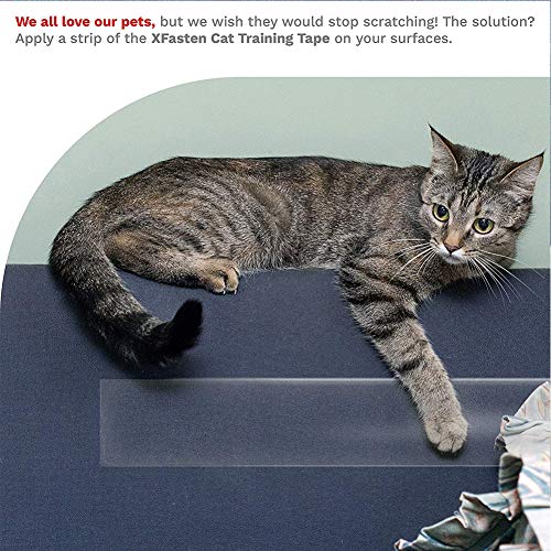 HoveeLuty Cinta De Entrenamiento del Gato Pet Cable Cable Detrance Deterrente Paws Softe Sofa Transparente Transparente Cinta a Prueba De Cinta Anti-Rosado Tamaño De Cinta Adhesivo M