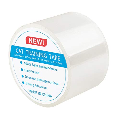HoveeLuty Cinta De Entrenamiento del Gato Pet Cable Cable Detrance Deterrente Paws Softe Sofa Transparente Transparente Cinta a Prueba De Cinta Anti-Rosado Tamaño De Cinta Adhesivo M