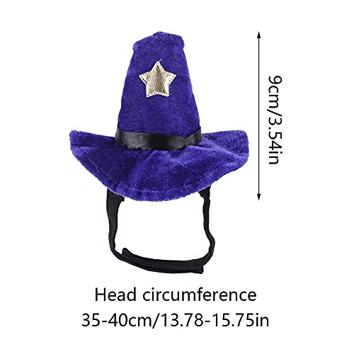 HoveeLuty Pet Wardard Hat Hombre Halloween Dog Cat Cosplay Party Decoración Tocado Pet Pet Fiesta De Navidad Cosplay Suministros 1pcs