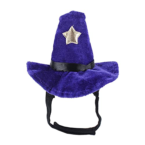 HoveeLuty Pet Wardard Hat Hombre Halloween Dog Cat Cosplay Party Decoración Tocado Pet Pet Fiesta De Navidad Cosplay Suministros 1pcs