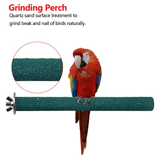 HQdeal Juguetes para Pájaros, 13pcs Juguetes de Loro con Campanas,Columpios,Perchas,Juguete de Masticación, juguetes para agapornis, ninfas, Mynah,Budgies, Periquitos,Pequeños y Medianos Loros de Aves