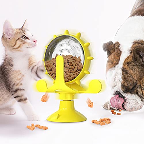 Hswpzx Juguetes para Gatos, Juguetes interactivos de Escape de Hospitalidad, Juguetes con Ruedas giratorias para Perros y Gatos, Accesorios para Suministros para Mascotas