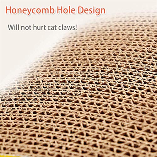 huahuajia Rascador para Gatos De CartóN Tres DiseñOs Diferentes De Rascadores para Gatos Tabla Reciclable Alfombrilla para Rascar Gatos con Hierba Gatera Sofá De Juguete para Gatos