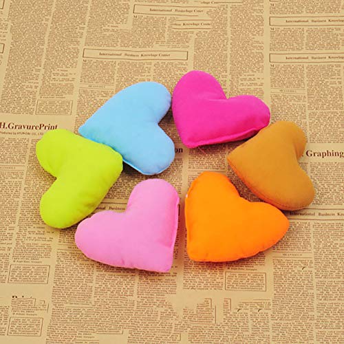 Huhuswwbin - Cojín para Perro, diseño de corazón, Color Rosa