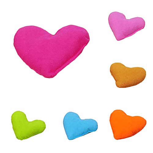 Huhuswwbin - Cojín para Perro, diseño de corazón, Color Rosa