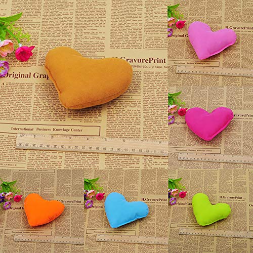 Huhuswwbin - Cojín para Perro, diseño de corazón, Color Rosa