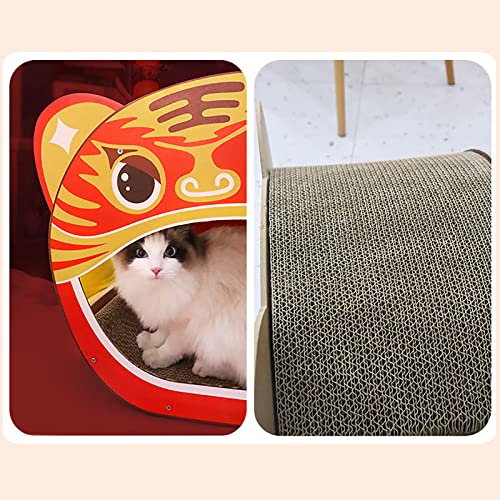 HUIDAZHOU Cartón Corrugado, casa rascador para Gatos, sofá Cama Grande para rascar, Almohadilla para rascar Gatos para Gatos de Interior como Protector de Muebles, Juguete de Entrenamiento para Gatos