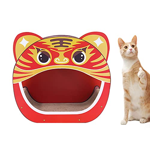 HUIDAZHOU Cartón Corrugado, casa rascador para Gatos, sofá Cama Grande para rascar, Almohadilla para rascar Gatos para Gatos de Interior como Protector de Muebles, Juguete de Entrenamiento para Gatos