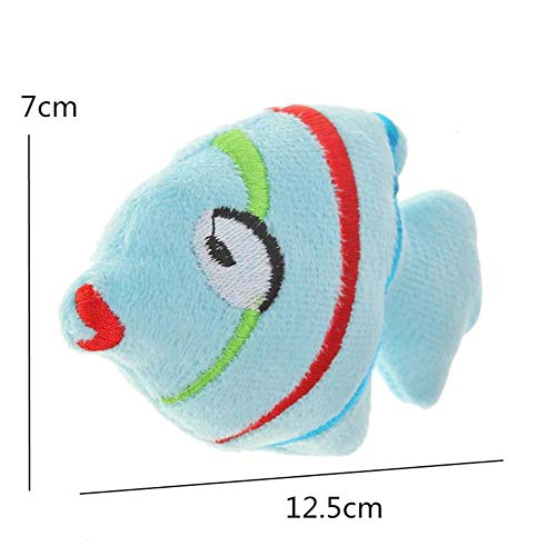 huihuijia Juguete Gato Peluche Gato Juegos Gatos Pescado Gato Juguete Peces De Juguete Que Nadan Gatitos De Juguete Peluche para Gatos para Gatos Premium Blue