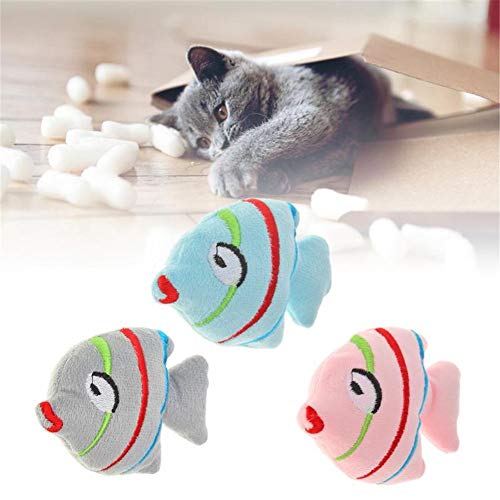 huihuijia Juguete Gato Peluche Gato Juegos Gatos Pescado Gato Juguete Peces De Juguete Que Nadan Gatitos De Juguete Peluche para Gatos para Gatos Premium Blue