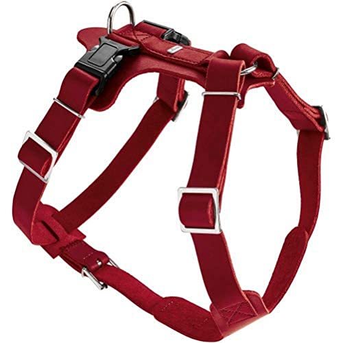 HUNTER Aalborg - Arnés de Piel para Perro, Talla S-M/1, Color Rojo
