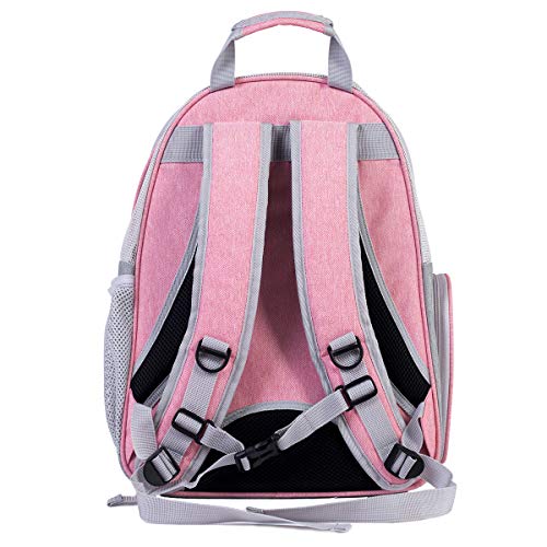 HUO ZAO Mochila transportadora de gatos transparente, transpirable, para gatos grasos de hasta 8 kg, mochila transportadora de mascotas para gatitos y perros pequeños y medianos (transparente)