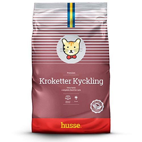 Husse - Kroketter Kyckling 2Kg | Pienso para Gatos Completo | Rico en proteínas Animales | Enriquecido con taurina