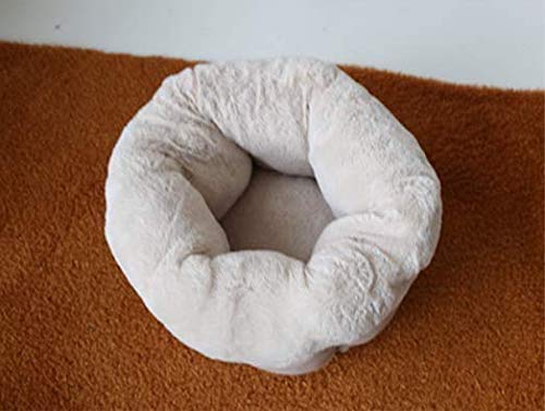 HWMYA Cama del Animal doméstico de la Cueva, Deep Dish Cuddler Auto-Calentamiento del Gato y del Perro Cojín Cama para Mejorar el sueño, Abrazo Carpa Cesta Agujero,2,42x42x25cm