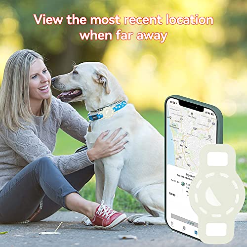 HWTONG Collar Gato GPS Airtag Perro para Funda Protectora, Silicona Airtag para Mascotas Adecuado para Collar GPS Perros Localizador AntipéRdida (Verde)