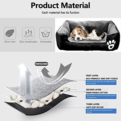 HYFDGV Cama para Perros, Sofá para Perros, Cesta para Perro，con Cojín Extraíble,Cama para Mascotas pequeña Mediana y Grande,S,XXXL