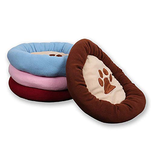 HYY-AA Invierno súper blando cojín del animal doméstico Nido, caliente grueso del terciopelo de algodón redonda Huellas de la perrera del cojín, lavable, conveniente for la litera del gato de la perre