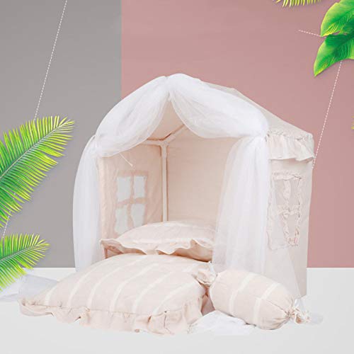 IADZ Cama para Mascotas, casa portátil para Perros, Plegable, de Invierno, cálida, Cama para Mascotas, Tienda de campaña para nidos, Perrera para Cachorros y Gatos, Camas de Princesa