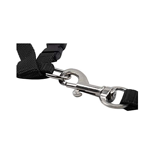 Icecode Arnés de gato Gatito Correa de nylon Correa de correa ajustable Conjunto de correa de gatito (negro)