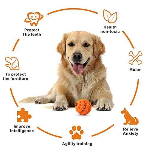 Idepet-Pelota de Juguete para Perros,no tóxica,Resistente a Las mordidas,para Perros,Gatos y Cachorros - Pelota para Limpiar los Dientes de Tus Mascotas y para darles premios-Entrenamiento de Ci