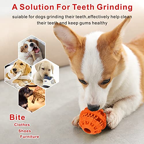 Idepet-Pelota de Juguete para Perros,no tóxica,Resistente a Las mordidas,para Perros,Gatos y Cachorros - Pelota para Limpiar los Dientes de Tus Mascotas y para darles premios-Entrenamiento de Ci