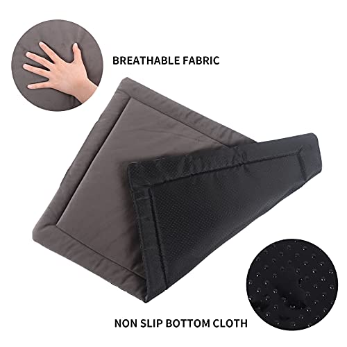 IEUUMLER Colchón Grueso para Perros, Resistente al Agua, para Perros y Gatos Pequeños, Medianos y Grandes FC004 (102*69cm, Light Brown)