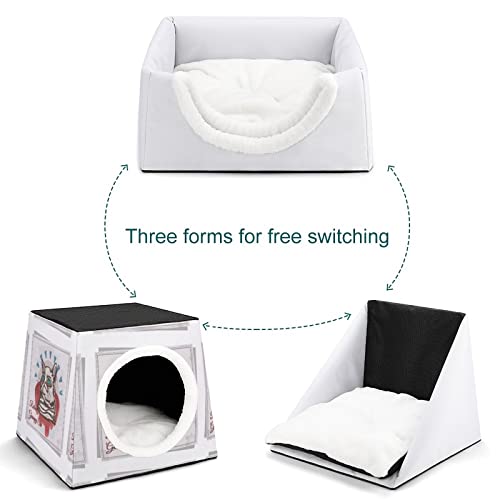 Impresa casa para gato interior personalizado Gato Niche Cama Gato Cabana Sofá Perro para Animales Gato Chile de Dibujo Animales