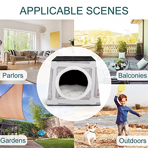 Impresa casa para gato interior personalizado Gato Niche Cama Gato Cabana Sofá Perro para Animales Gato Chile de Dibujo Animales