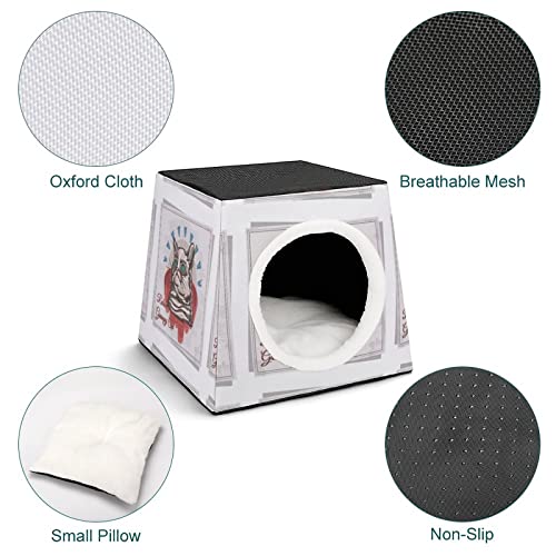 Impresa casa para gato interior personalizado Gato Niche Cama Gato Cabana Sofá Perro para Animales Gato Chile de Dibujo Animales