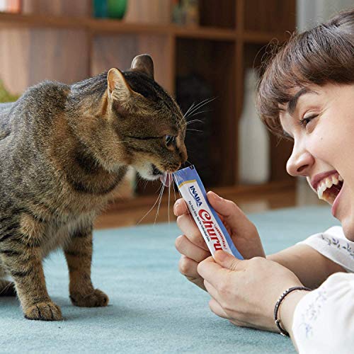 INABA Churu Sticks - Golosinas para Gatos Que se Pueden lamer para Alimentar con la Mano - Delicioso y Saludable refrigerio para Gatos - Atún