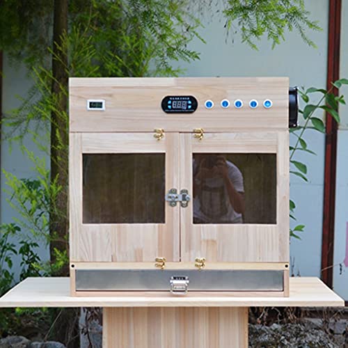 Incubadora De Mascotas Incubadora De Loros De Madera Maciza Sala De Parto De Gatos Casa De Perro Caja De Cría De Polluelos De Aves Jóvenes Caja De Crianza con Cajón Impermeable