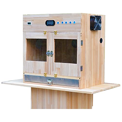 Incubadora De Mascotas Incubadora De Loros De Madera Maciza Sala De Parto De Gatos Casa De Perro Caja De Cría De Polluelos De Aves Jóvenes Caja De Crianza con Cajón Impermeable