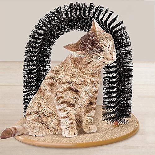 InnovaGoods IG811679 Rascador para Gatos y Arco Masajeador