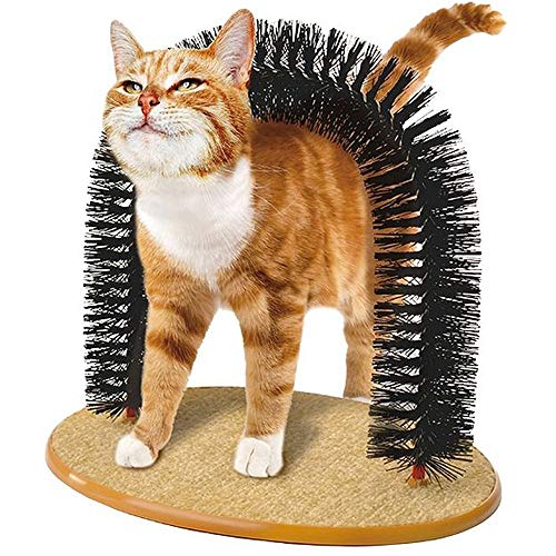 InnovaGoods IG811679 Rascador para Gatos y Arco Masajeador