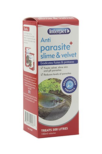 Interpet - Tratamiento antiparasitario contra Pieles viscosas y aterciopeladas para Peces de Acuario, 100 ml