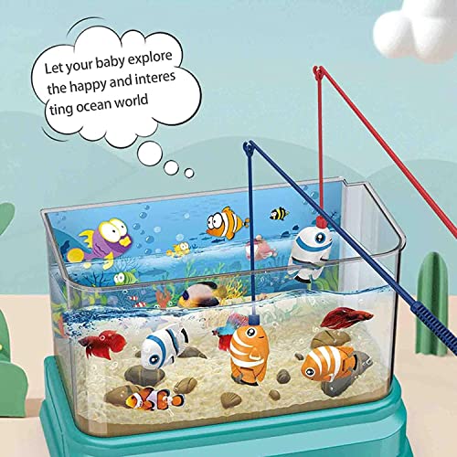 Interruptor de tres velocidades para acuario infantil, fuente de alimentación USB, juguetes para acuario para experiencia de alimentación interactiva, para niños y niñas mayores de 3 años