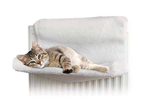 Invero® - Cama para radiador para gatos y perros, hamaca polar para animales