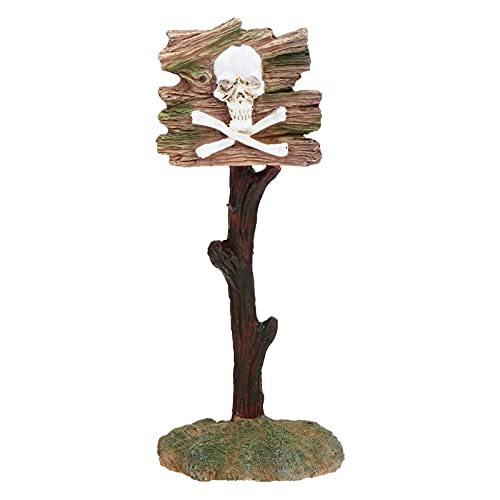 iplusmile - Resina de peces decorativa, diseño de calavera de peces y tanque de pescado, cerdo, acuario, atención, signo de suministros para animales pequeños