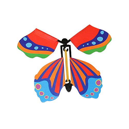 ISAKEN 10 Piezas de Mariposa Voladora Mágica, Voladoras de Mariposas Mágica con Banda de Goma, Regalo Sorpresa para Cumpleaños, Aniversarios, Bodas