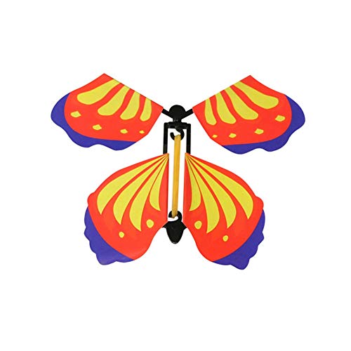 ISAKEN 10 Piezas de Mariposa Voladora Mágica, Voladoras de Mariposas Mágica con Banda de Goma, Regalo Sorpresa para Cumpleaños, Aniversarios, Bodas