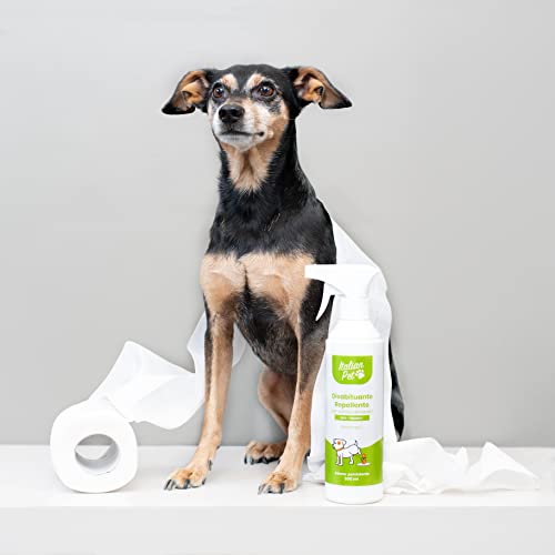 Italian Pet Eco - Disuasor natural para perros, gatos, animales domésticos, repelente para pipas de exterior e interior - Disuasor natural listo para usar - Inofensivo para la salud - 4 botellas