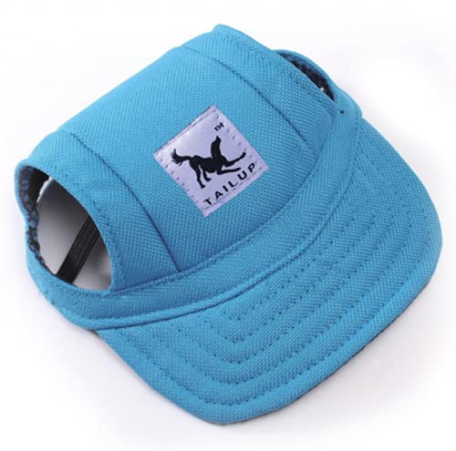 ITODA Gorra de béisbol para perros con agujeros para las orejas, ajustable, para exteriores, deporte, protección solar, gato, mascotas, para perros pequeños