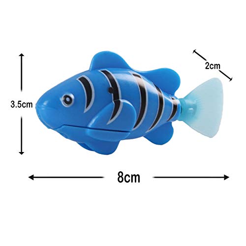 iwobi 4PCS Juguetes para Gatos, Juguete Interactivo para Gatos, Eléctricos Artificiales Peces en Movimiento Gato burlas Juguete