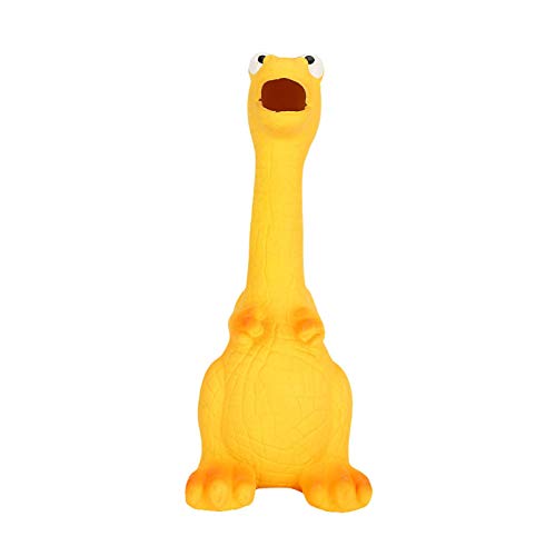 Jacksing Juguete para Perros, Multifuncional, Suave, Incorporado, sonda de látex, Juguetes para Perros, Forma de Dinosaurio para moler los Dientes para Mascotas(Dinosaurio)