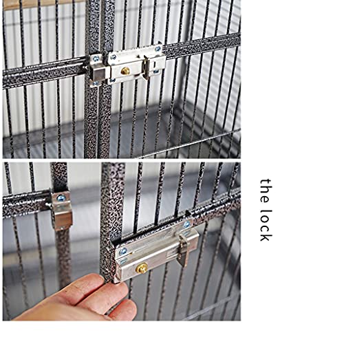 Jaula de Pájaros Caja de pájaros grande para el hogar Cockatiel Black Cockatiel CAGE CON CUP DE ALIMENTACIÓN CAJA DE CAZA DE CAZA ADECUADA PARA BLACKS OF BIANDS Jaula para Pájaro Pajarera Periquito Ca