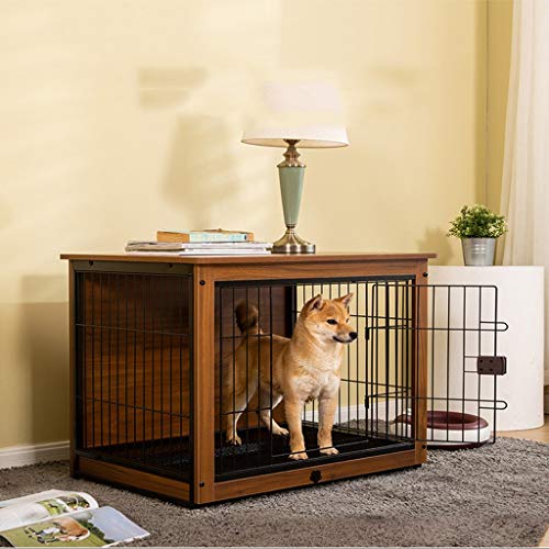 Jaula de perro Mascota jaula con cajón cubierta de la jaula de perro mascota cerca del perro de interior de la jaula perro de la casa Cama del gato del conejo Perrito y animales pequeños.