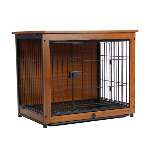 Jaula de perro Mascota jaula con cajón cubierta de la jaula de perro mascota cerca del perro de interior de la jaula perro de la casa Cama del gato del conejo Perrito y animales pequeños.
