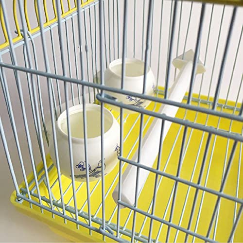 Jaulas para pájaros Productos para mascotas Jaula de viaje para pájaros y animales pequeños Portador de aves con perca y tazas de alimentación, jaula de viajes de aves portátil transpirable ligero Jau